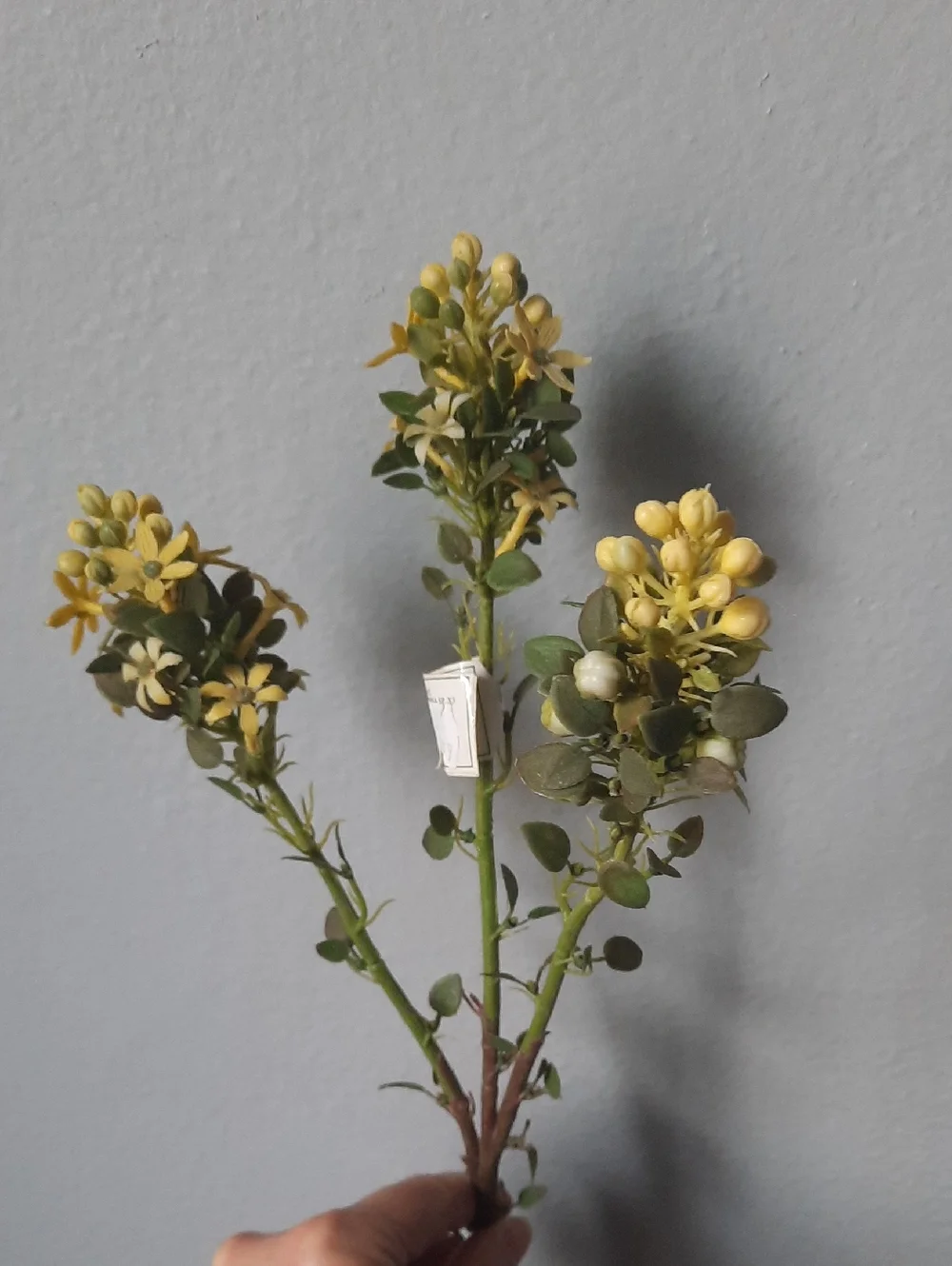 Yellow Floral Cosmos Stems Set 7 NWT Home Accents Silk Artificial Flowers Wired